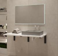 Столешница 110*50(55) под мрамор отверстие справа 